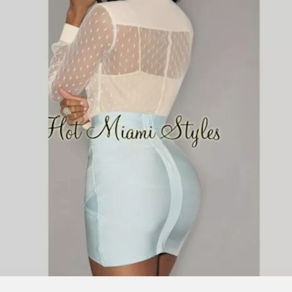Bandage skirt baby blue